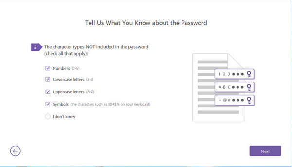 zip password recovery attack type