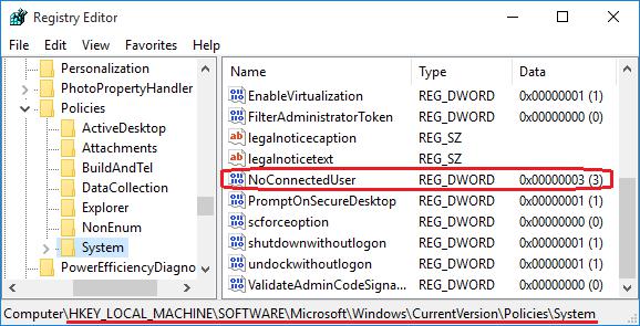 block microsoft account on windows 10