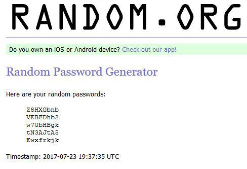 online password generator
